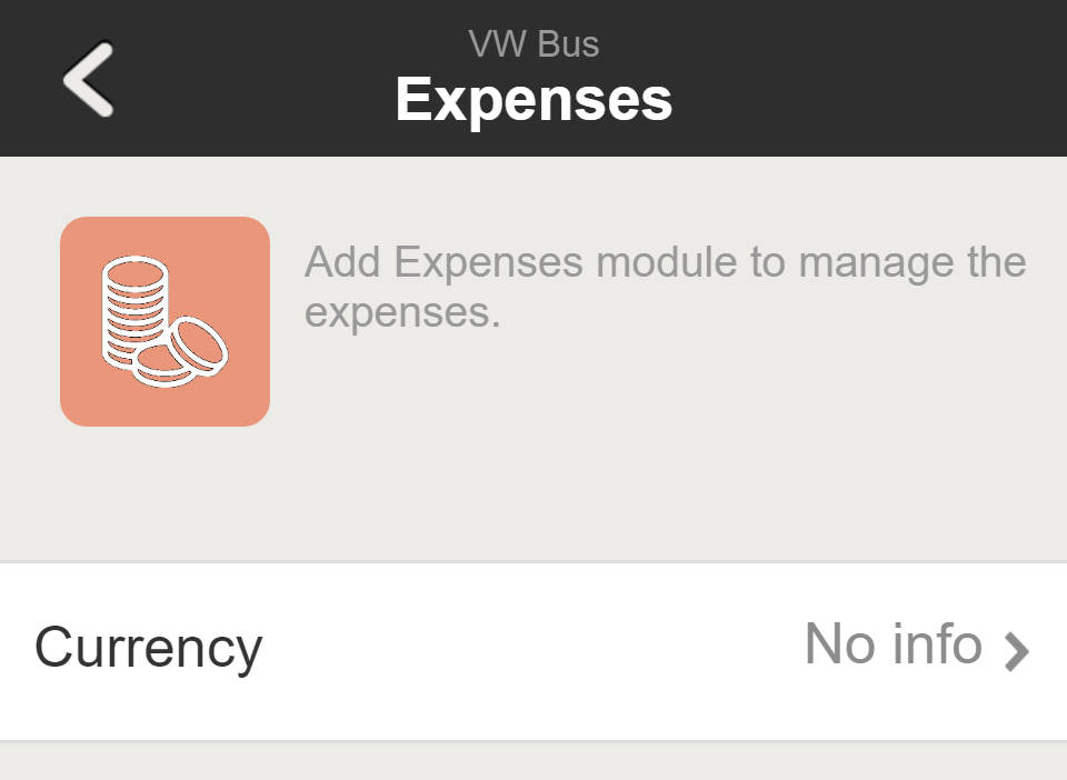 Item settings - Expense and cost settings of WeeShare